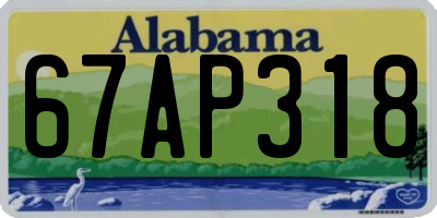 AL license plate 67AP318