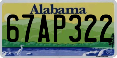AL license plate 67AP322