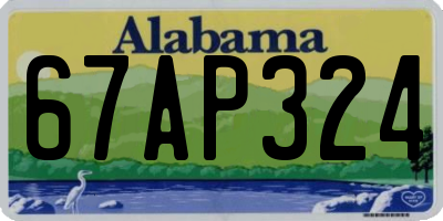 AL license plate 67AP324