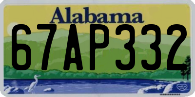AL license plate 67AP332