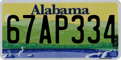 AL license plate 67AP334