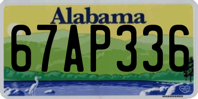 AL license plate 67AP336