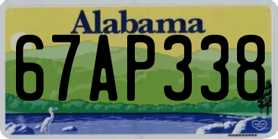 AL license plate 67AP338
