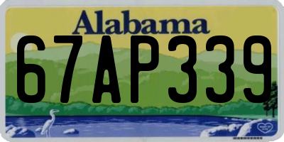 AL license plate 67AP339