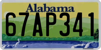 AL license plate 67AP341