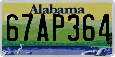 AL license plate 67AP364