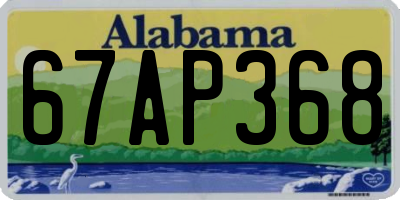AL license plate 67AP368