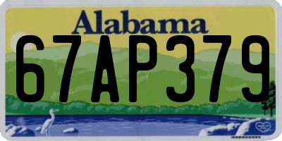 AL license plate 67AP379