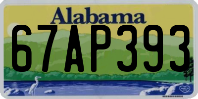 AL license plate 67AP393