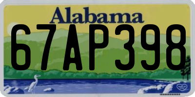 AL license plate 67AP398