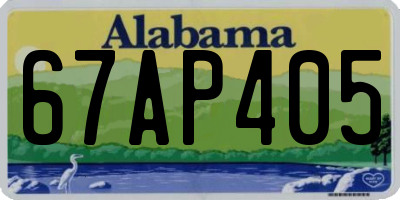 AL license plate 67AP405
