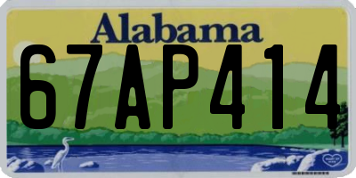 AL license plate 67AP414