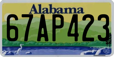 AL license plate 67AP423