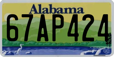 AL license plate 67AP424