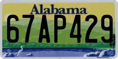 AL license plate 67AP429