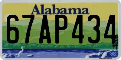 AL license plate 67AP434