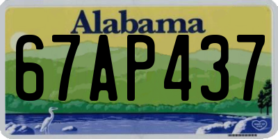 AL license plate 67AP437