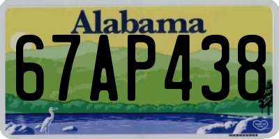AL license plate 67AP438