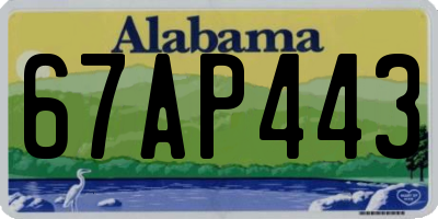 AL license plate 67AP443