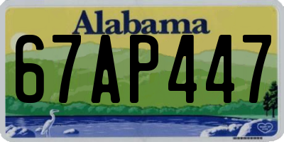 AL license plate 67AP447