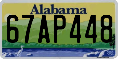 AL license plate 67AP448