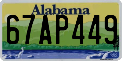 AL license plate 67AP449