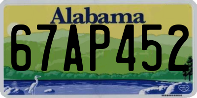 AL license plate 67AP452