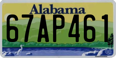 AL license plate 67AP461