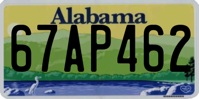 AL license plate 67AP462