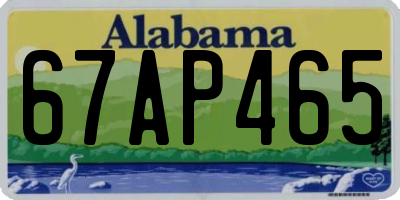 AL license plate 67AP465