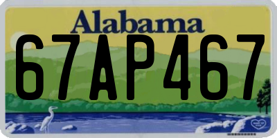 AL license plate 67AP467