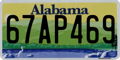 AL license plate 67AP469