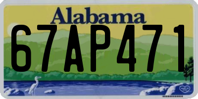 AL license plate 67AP471
