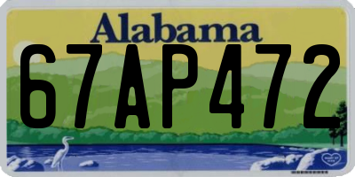 AL license plate 67AP472