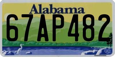 AL license plate 67AP482