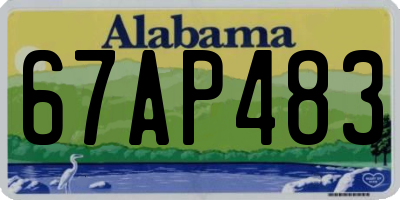 AL license plate 67AP483