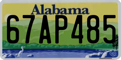AL license plate 67AP485