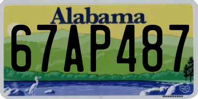 AL license plate 67AP487