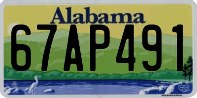 AL license plate 67AP491