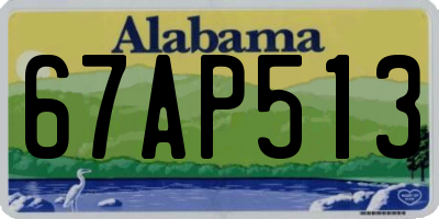 AL license plate 67AP513