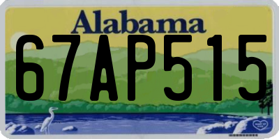 AL license plate 67AP515