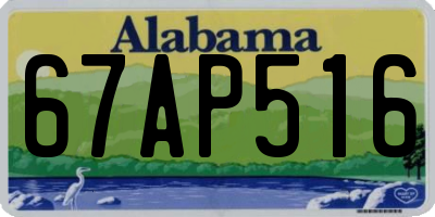 AL license plate 67AP516