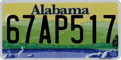AL license plate 67AP517