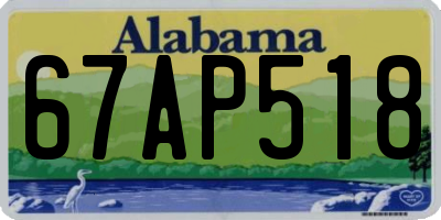 AL license plate 67AP518