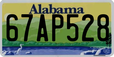 AL license plate 67AP528