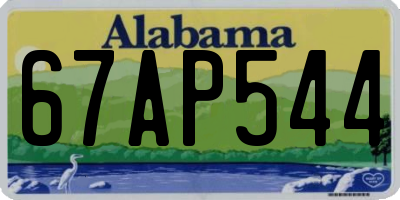 AL license plate 67AP544