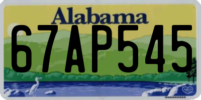 AL license plate 67AP545