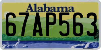 AL license plate 67AP563