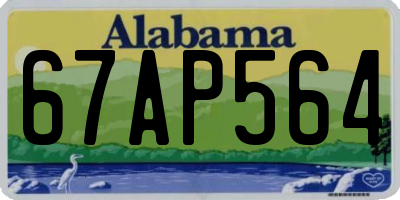 AL license plate 67AP564