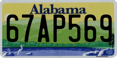 AL license plate 67AP569